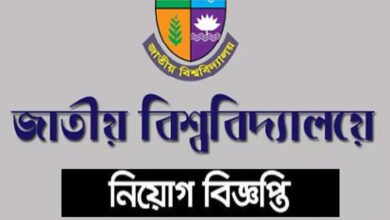জাতীয় বিশ্ববিদ্যালয় নিয়োগ বিজ্ঞপ্তি ২০২২