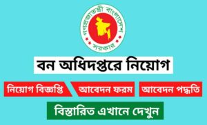 বন অধিদপ্তর নিয়োগ বিজ্ঞপ্তি ২০২৩