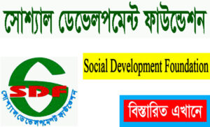 সোশ্যাল ডেভেলপমেন্ট ফাউন্ডেশন নিয়োগ বিজ্ঞপ্তি ২০২২