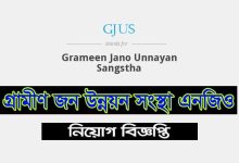 গ্রামীণ জন উন্নয়ন সংস্থা নিয়োগ বিজ্ঞপ্তি ২০২৩