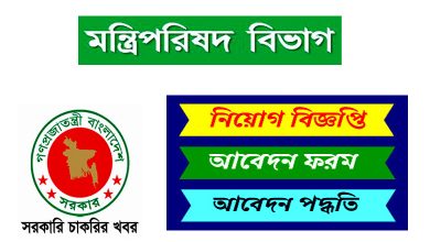মন্ত্রিপরিষদ বিভাগ বাংলাদেশ নিয়োগ বিজ্ঞপ্তি ২০২২