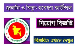 বাংলাদেশ জ্বালানি ও বিদ্যুৎ গবেষণা কাউন্সিল নিয়োগ বিজ্ঞপ্তি ২০২২